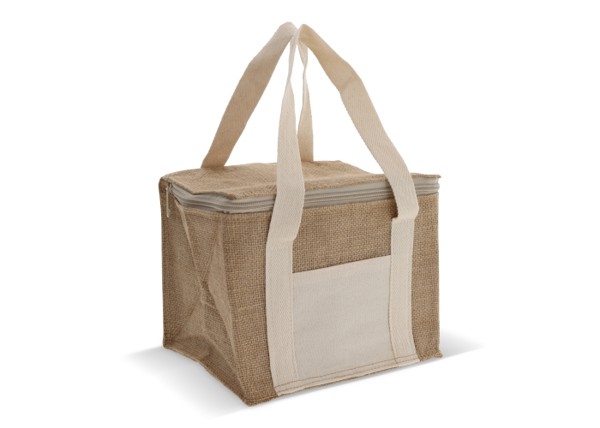 Cooler bag Jute square 22x18x18cm