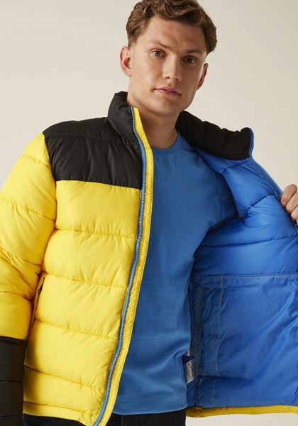 Vintage Puffer Jacket - Solar / Black / 2XL