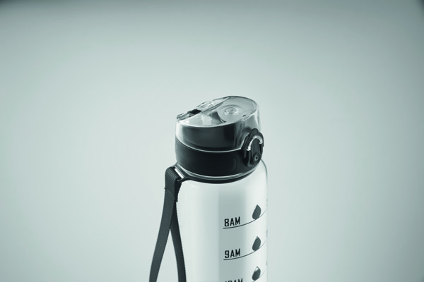 Sport-Trinkflasche RPET 1L Isforden Mark - Transparent