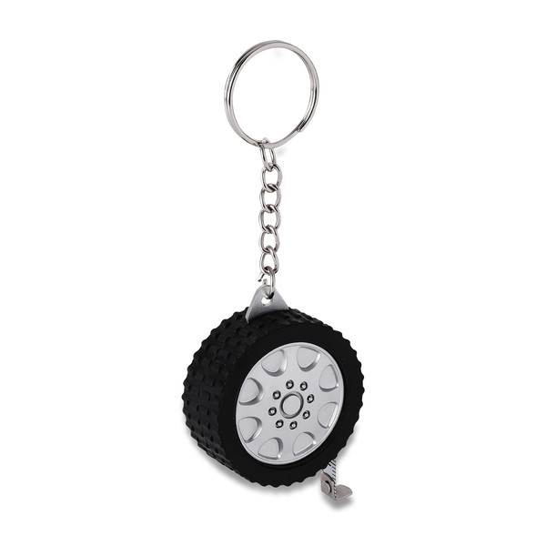 Keyring with 1 m tape measure