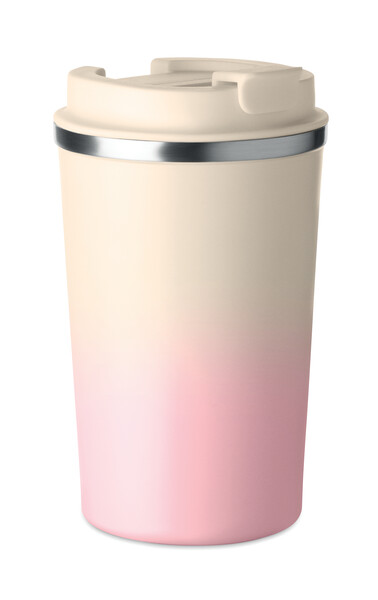 Dvojstenný pohár 350 ml Brace Gradient - Detská ružová