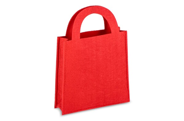 Sac cadeau en feutre 15 x 21 cm - Rouge