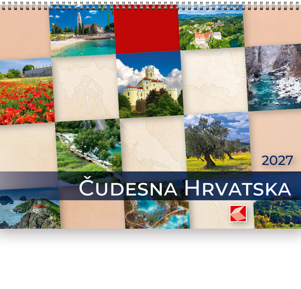 Preklopni zidni kalendar – Čudesna Hrvatska