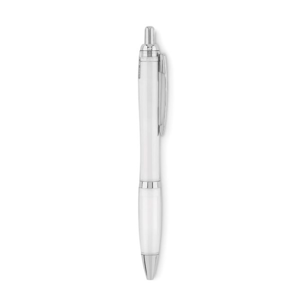 Stylo à bille en RPET Rio Rpet - Blanc Transparent
