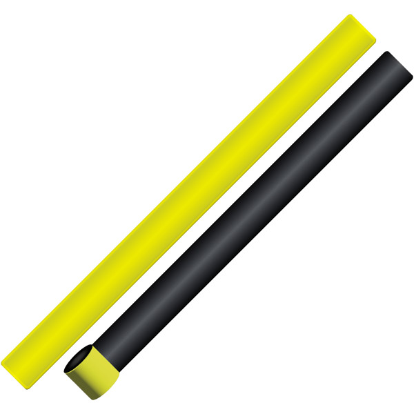 Slap wrap refletor de TPU com 38 cm RFX™ - Amarelo neón