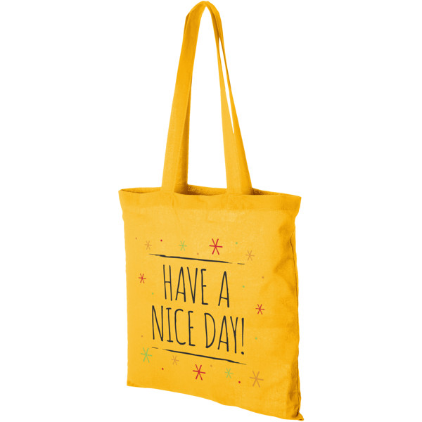 Shopper in cotone 140 g/m² Madras - 7L - Giallo