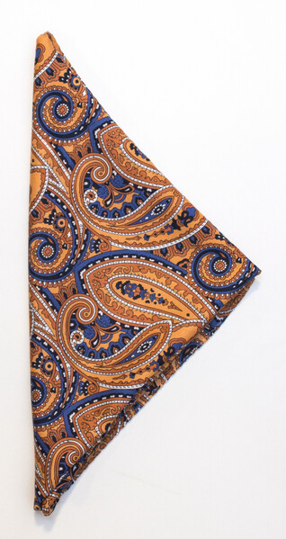 Handkerchief Paisley Orange ONE