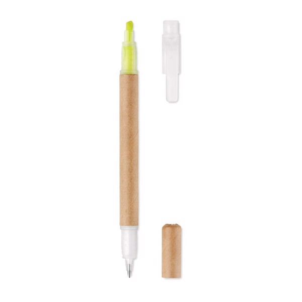 MB - 2 in 1 carton pen highlighter Duo Paper