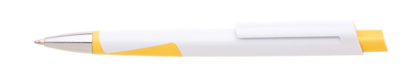 Carre plastic ballpoint pen, high-capacity refill - Yellow