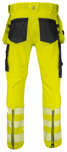 6571 Waistpant Stretch Yellow/black C148