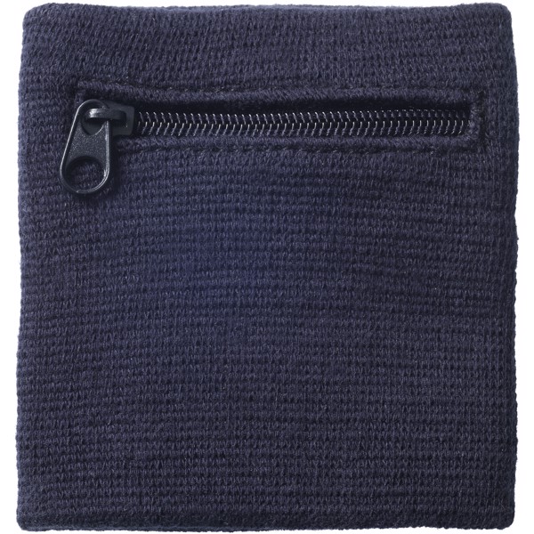 Poignet éponge avec zipper - Marine