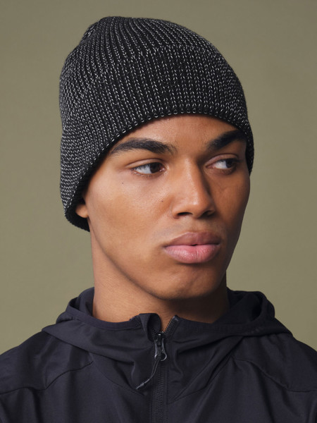Streetlite Reflective Beanie - White