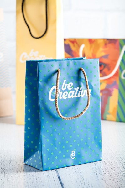 Custom Made Paper Shopping Bag CreaShop S, Small