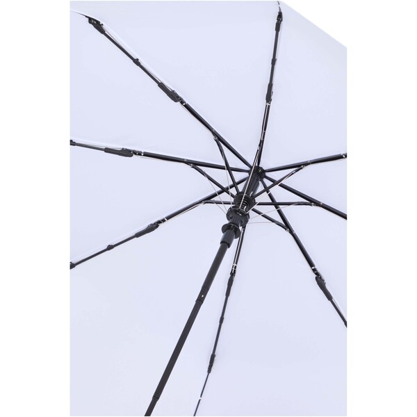 Agnes 21" foldable auto open RPET umbrella - White