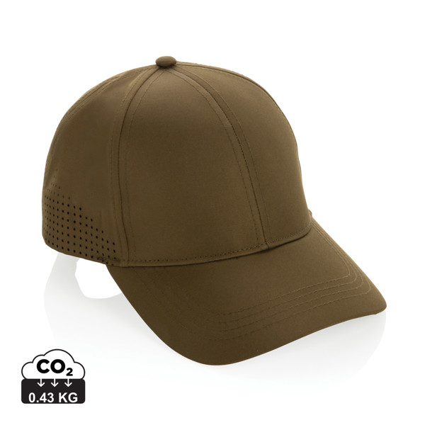 Impact AWARE™ rPET 6-Panel-Sportkappe - Grün