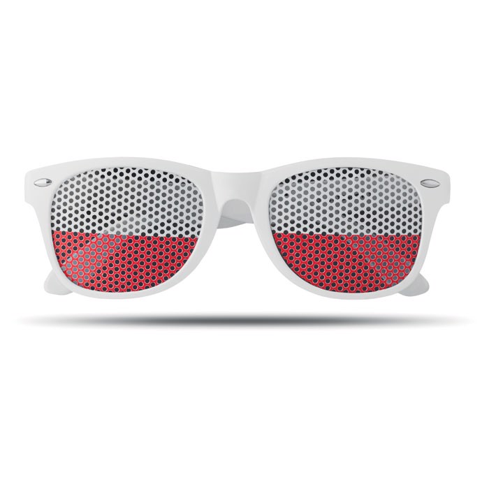 Okulary przeciwsłoneczne Flag Fun - biały
