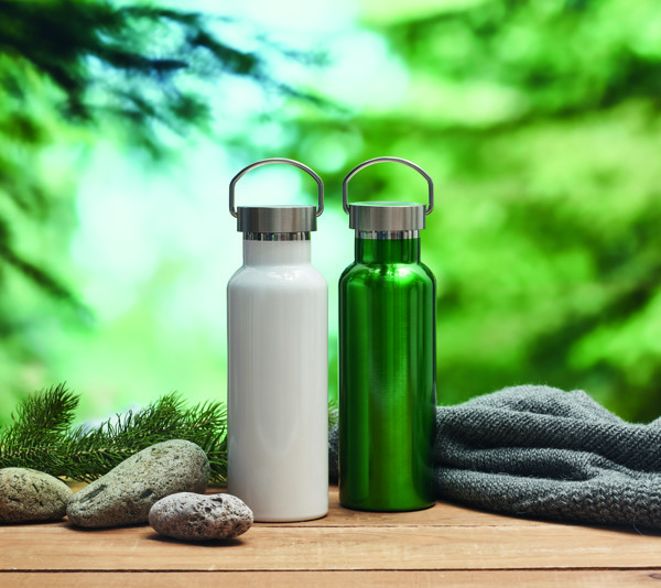 Doppelwandige Flasche 500 ml Florence - Weiß