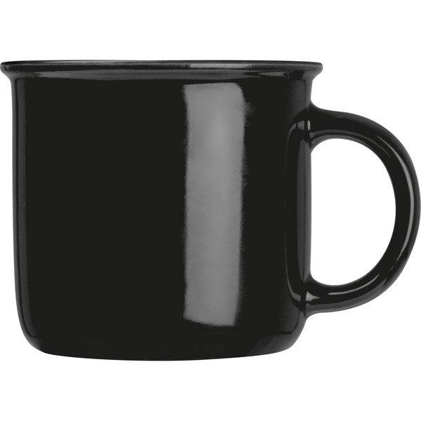 Ceramic cup, 350ml RAYMOND - Black