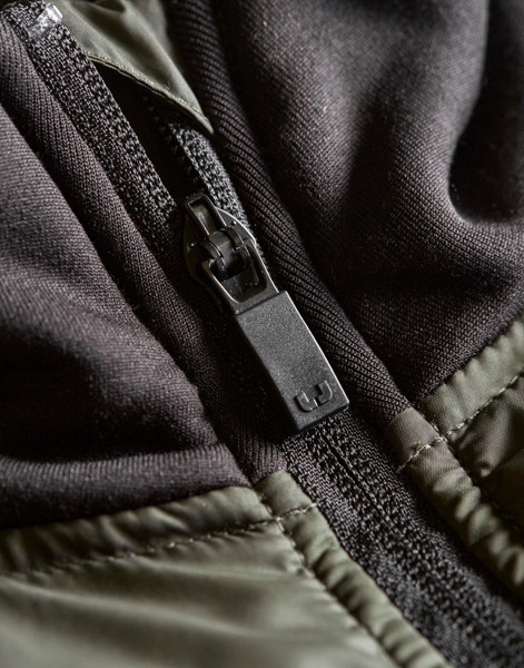 Hybrid-Stretch Jacket - Deep Green / Black / 2XL