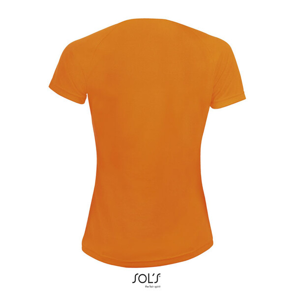 SPORTY T-SHIRT SENHORA 140g Sporty Women - Laranja NeonM