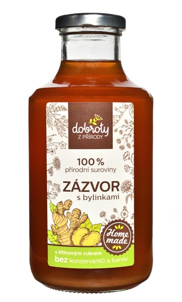 Nápojový koncentrát Zázvor s bylikami