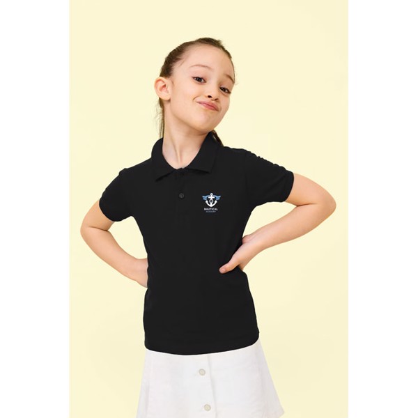 PERFECT KIDS POLO 180g - Gris Chiné Ii / L