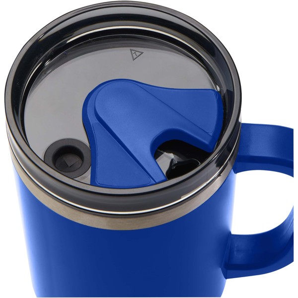 Mug isotherme Melbourne 1200 ml certifié RCS avec paille - Bleu royal