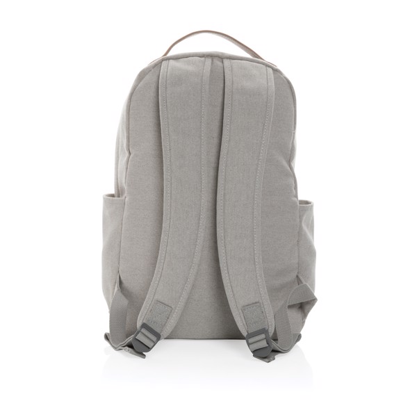 Impact AWARE™ 16 oz. recycled canvas backpack - Grey