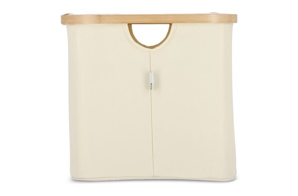 InSideOut folding basket with lid Sogne 40.5 x 33 x 30cm rPET - Ecru