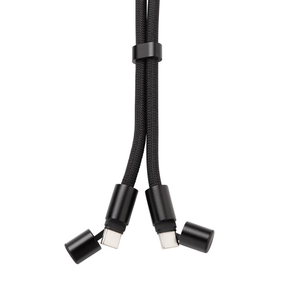 LoopAmp RCS RPET adjustable 160 cm phone cord with 60W cable
