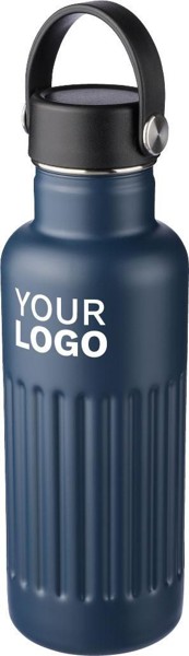 Garrafa de aço inoxidável reciclado com parede dupla (500 ml) Lior - branco