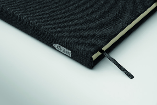 A5 notebook with phone holder Rinbook - Black