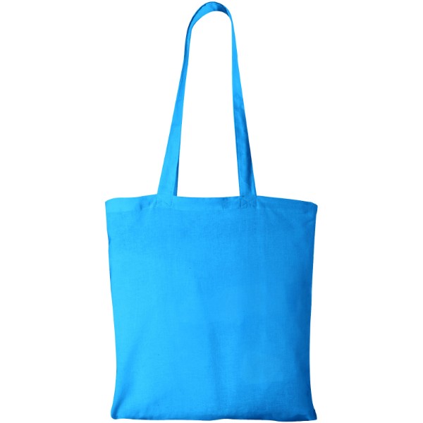 Sac shopping coton Madras 140 gr/m² 7L - Bleu process