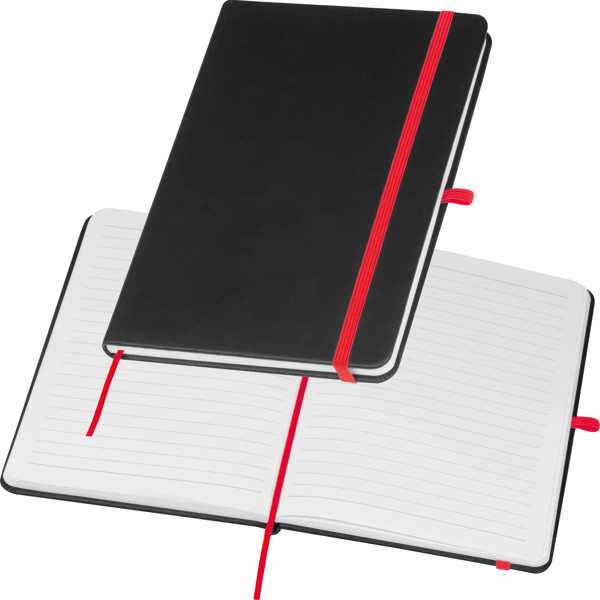 A5 notebook with coloured engraving SILKE - Red