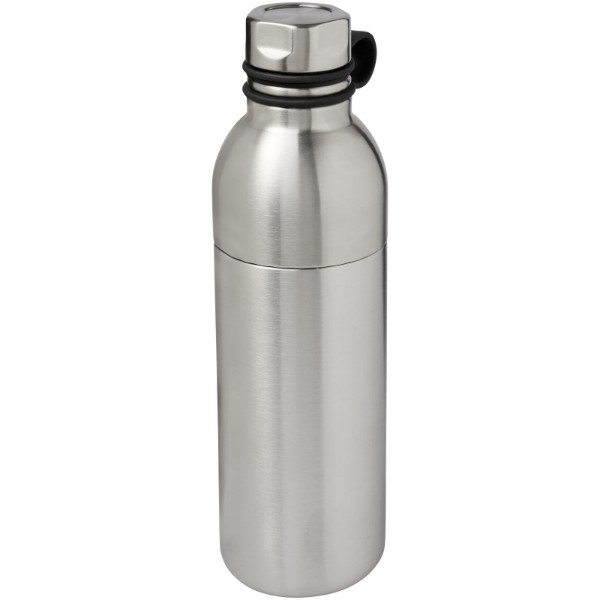 Bouteille de sport 590ml avec isolation par le vide et couche de cuivre Koln - Argent