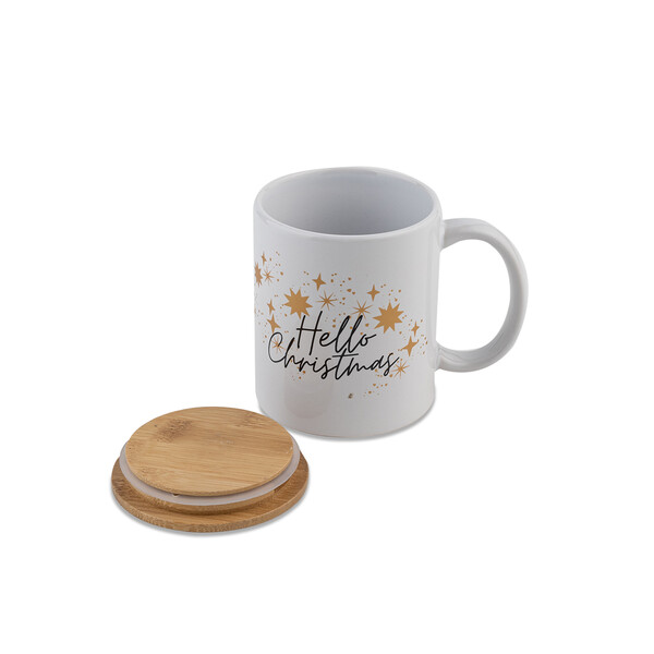 "Hello Christmas" ceramic mug