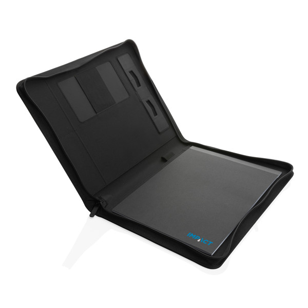 Impact Aware tech portfolio A4, 300D recycled rPET - Black