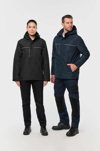 Unisex Hooded Performance Parka - Black / XL