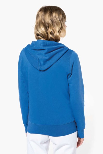 LADIES' ECO-FRIENDLY ZIPPED HOODED SWEATSHIRT