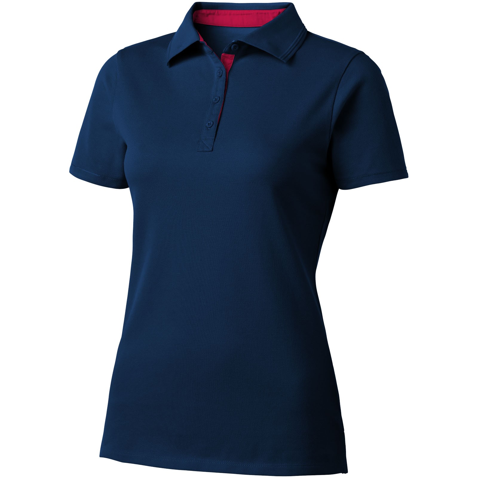Hacker short sleeve ladies polo - Navy / Red / M