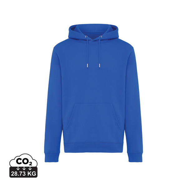 Sweat à capuche en coton recyclé IQONIQ Joshua - Bleu Royal / L