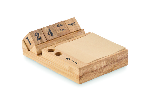 Calendário secretária em bambu Bootop