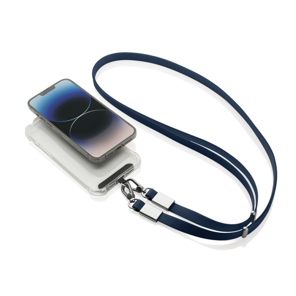 Lanière en PET recyclé RCS Nivo - Bleu Marine