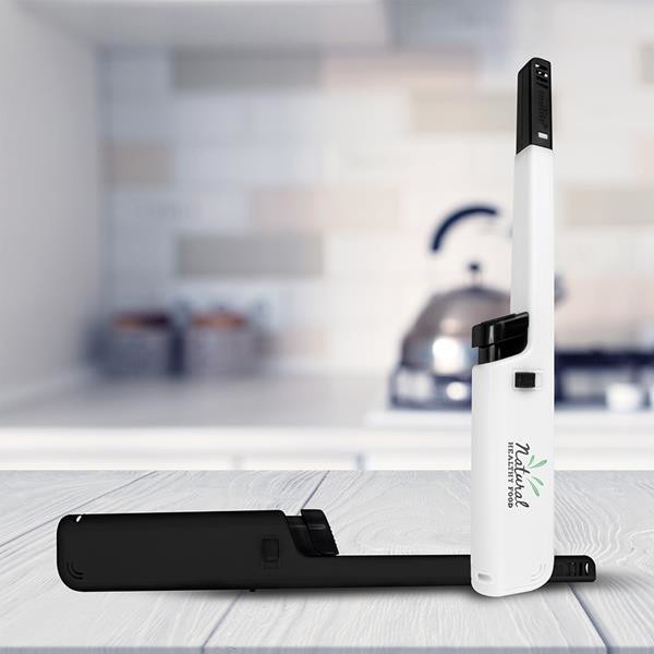 Isqueiro Eletrónico Recarregável De Cozinha - Branco