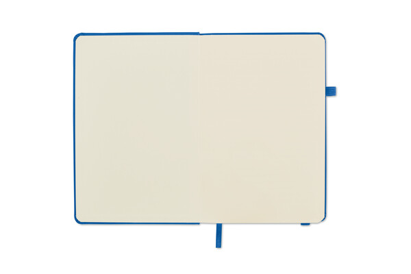 Carnet A5 ligné en PU recyclé Arpu - Bleu Royal