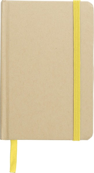 Notebook John | Recycled | A6 | Lined - yellow