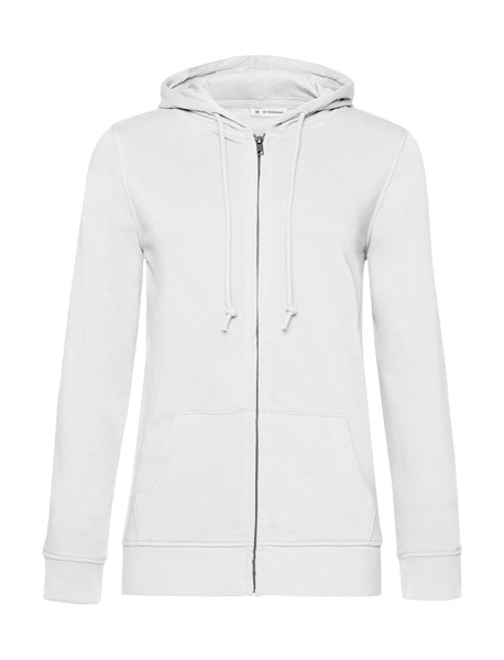 Zipped Hooded / Women - White / XL