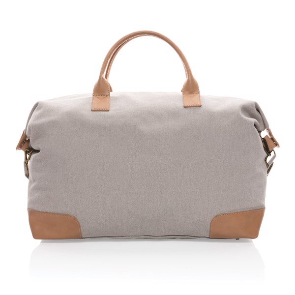 Impact vikend torba iz recikliranega platna 16oz, 40x46x19,5 cm - Siva