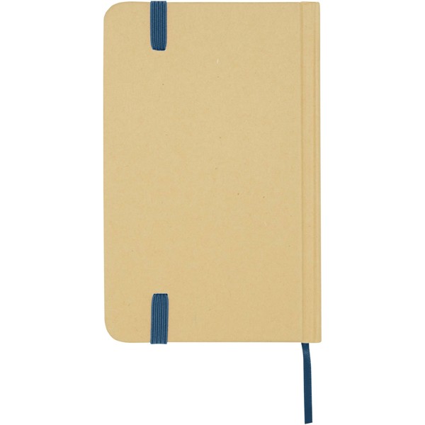 Carnet A6 Reed uni recyclé à couverture rigide - Bleu océan