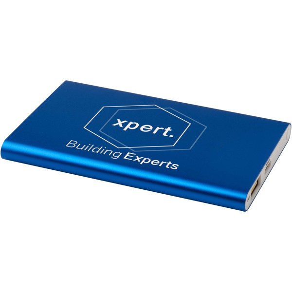 Batterie de secours en aluminium 4000 mAh Pep - Bleu Royal